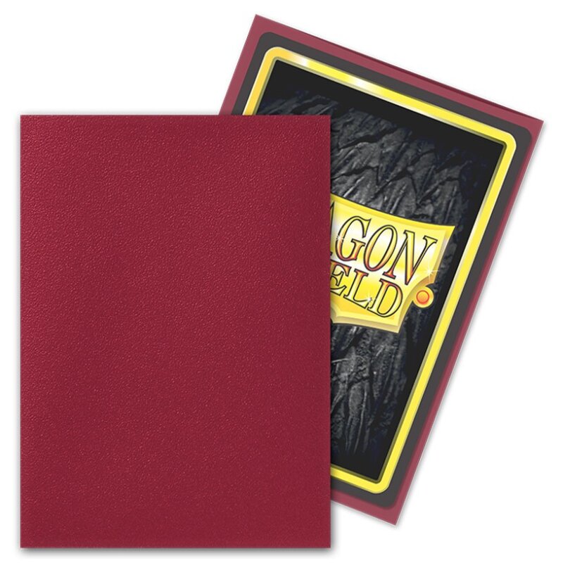 Dragon Shield - Standard Sleeves Matte (100 Sleeves) Blood Red