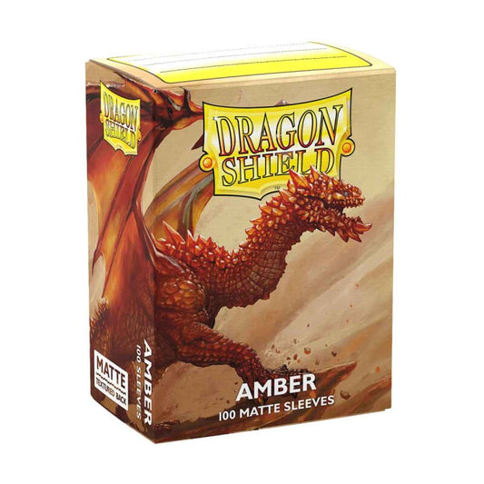 Dragon Shield - Standard Sleeves Matte (100 Sleeves) - Amber