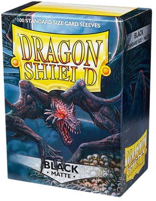 Dragon Shield - Standard Sleeves Matte (100 Sleeves) Black
