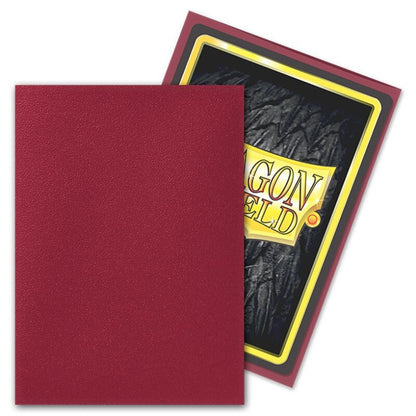 Dragon Shield - Standard Sleeves Matte (100 Sleeves) Blood Red