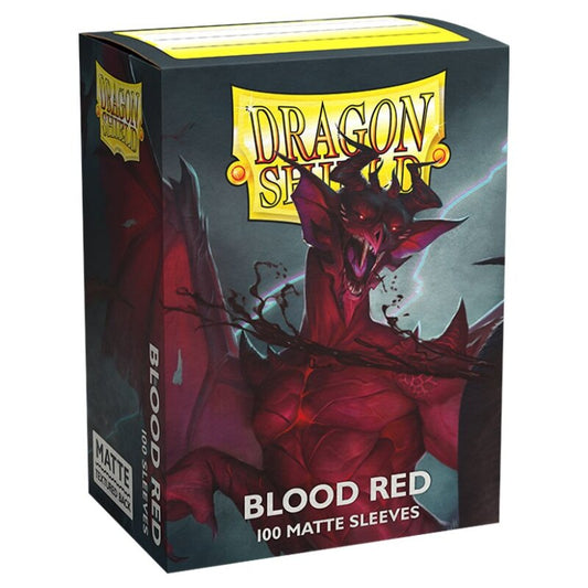Dragon Shield - Standard Sleeves Matte (100 Sleeves) Blood Red