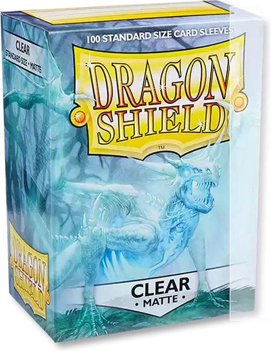 Dragon Shield - Standard Sleeves Matte (100 Sleeves) Clear