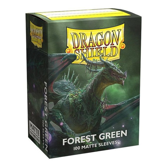 Dragon Shield - Standard Sleeves Matte (100 Sleeves) Forest Green