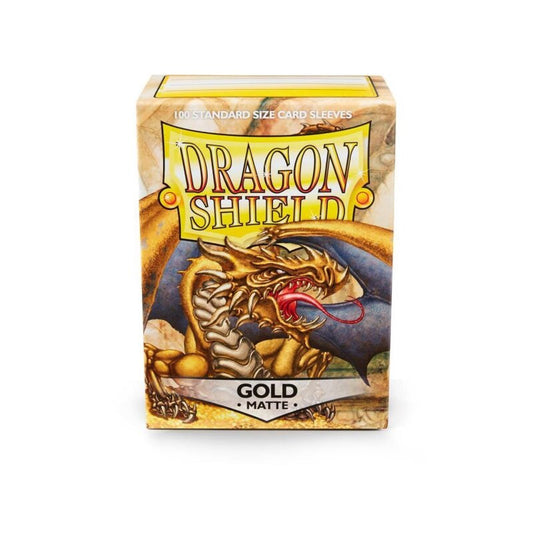 Dragon Shield - Standard Sleeves Matte (100 Sleeves) Gold